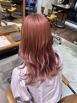 アヴァンスアンス 広島袋町店(AVANCE.ens)&nbsp;ブリーチ×ピンクベージュ