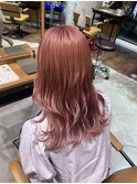 ブリーチ×ピンクベージュ