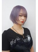 ホワイトパープル　マチルダボブ