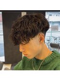 波巻きパーマ