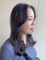 カシェ リタ ヘアー(CACHE'&RITA HAIR) ロングレイヤー◯韓国レイヤー◯顔まわりカット◯グレージュ