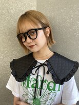 ロンドシェリ 仙台(Lond Cheri)&nbsp;ボブ×ハイトーン  ダブルカラー ケアブリーチ 韓国 【仙台】