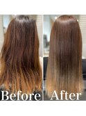髪質改善ケラチントリートメント×ミルクティーカラー☆