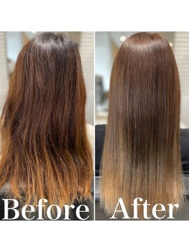 シャルマン 六町(CHARMANT) 髪質改善ケラチントリートメント×ミルクティーカラー☆