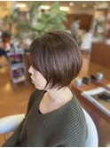 縮毛矯正×ショートボブ