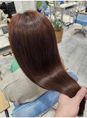 美髪！ピンクブラウン&髪質改善トリートメント【難波 髪質改善】