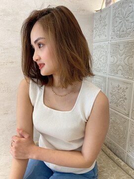 ロンドアリシア 金山(Lond Alexia) イヤリングカラー 縮毛矯正 韓国風 ダブルカラー 髪質改善_4326