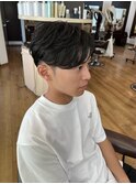 癖毛風マッシュ
