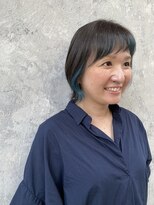 ネイロ 錦糸町(NeiRo)&nbsp;フェイスフレーミングマッドブルーブルベグレージュカラー