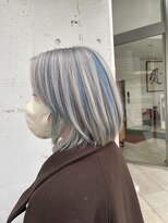 いろあそび 八王子&nbsp;ホワイトシルバー×水色