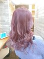 ヘアメイク フォックス 錦店(hair make FOX)&nbsp;パステル系のピンクです。