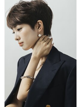 パーク(PERK) ショート/ボブ/ミルクティーベージュ/水素カラー