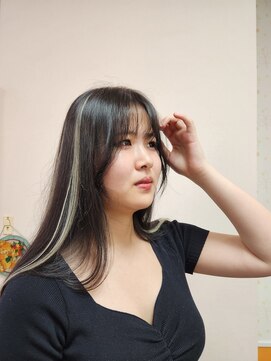 美容室イーナ(e na) バレイヤージュ風カラーエクステ