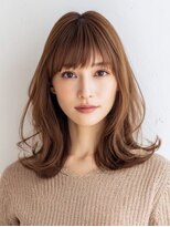 レリーノーブル 西宮北口(RelyNoble)&nbsp;美肌カラー×ハイライト×ミディアムで上品透明感[西宮北口]