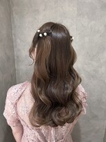 フェリーチェ(Felice)&nbsp;ハーフツイン　イベントヘア　パール　ふわふわ