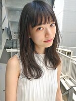 ロシェ 横浜店(loche)&nbsp;小顔ワイドバングロング×ココアベージュ×ゆるふわ[横浜駅]