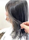 インナーカラーシルバーベージュ