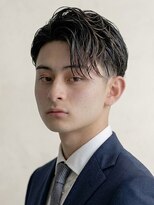 銀座マツナガ 浅草店 王道ビジネス×カジュアルアップバング×黒髪短髪ツーブロック