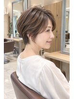 アッシュ 桜新町店(Ash)&nbsp;桜新町/レイヤーカット/ボブ/韓国ダブルカラー/白髪ぼかし