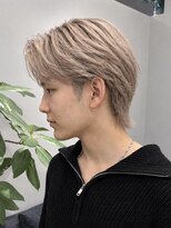 ジアン バイ ミルボン NU茶屋町+(GIEN by milbon)&nbsp;毛流れセンターパート/ホワイトベージュ/フェザーショート