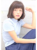 ■MUSEUM■ギザギザショートバングのボブ♪