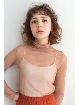 エニイ(ANY) 無造作カール×インナーカラー