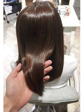 アクアスヘアーデザイン 西原店(AQUAS hair design) アクアスヘア西原店　髪質改善ダメージレスストレート　ミセス