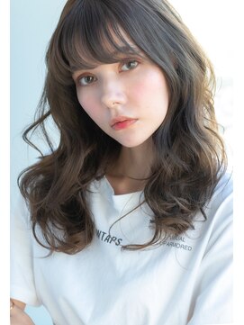 ヌーン ヘアメイク プラス ハッピータイムズ(NOON hair make+happy times) 耳かけ☆透明感イルミナアッシュベージュ 中野ヌーンstyle92