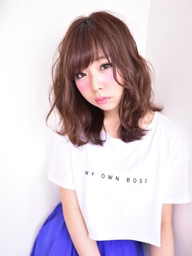 テトテ 天王寺店(tetote) 【tetote】#大人かわいい#ふわミディ#斜めバング