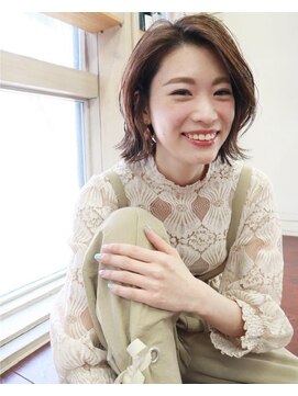 ゼロヘアー ガーデン(zero hair GARDEN) 外ハネ　ナチュラルボブ