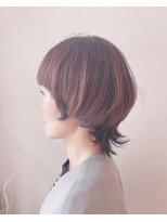 レリコ ニド(Relico-nid)&nbsp;髪質改善20代30代40代大人可愛い暖色系カラー×マッシュウルフ