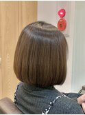 艶髪まとまる綺麗な丸みボブ 群馬太田ショート