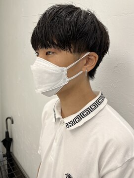 ロイ 南青山 表参道(ROI) メンズニュアンスパーマセンターパートメンズスパイラルパーマ