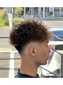 スキンフェードスペインカール