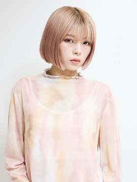 オンク 新宿(onk) 黒髪/グレーベージュ/レイヤーロング/前髪パーマ[新宿駅]