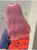 9771ベビーピンクカシスレッドハイトーンカラー韓国ワンホンヘア