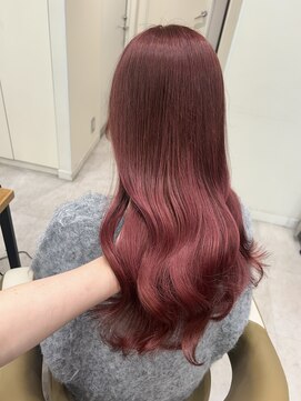 リル 茅ヶ崎(Liru:) 【ami】カシスレッド☆ピンクヘアー/ピンクグレープフルーツ