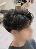 フェザーパーマ ニュアンスパーマ センターパート