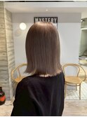 ミルクティーグレージュくすみベージュハイトーンダブルカラー