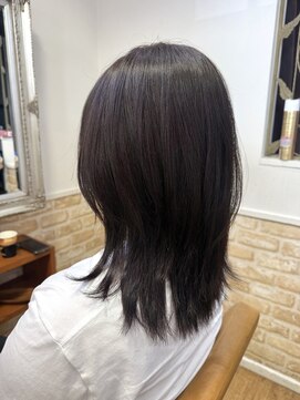 カミケン 黒岩店　kamiken・ 韓国ヘア◎ダークカラー×レイヤー【カミケン黒岩店/福島】