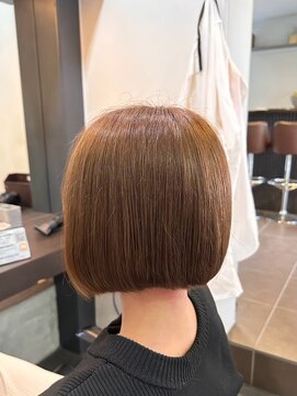 エクファ ヘア リゾート 大津 瀬田店(ex-fa hair resort) くびれヘア/アプリコットオレンジ/ハイライトカラー/大津/瀬田