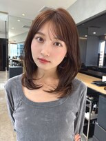 ケーツー エソラ池袋店(K-two)&nbsp;大人ロブレイヤー×ワンカール*セミロングヘア*顔周りカット