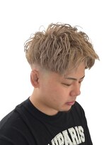 アノ 別府店(Ano.)&nbsp;ブリーチダブルカラースキンフェードメンズショート別府美容室