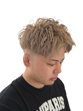 アノ 別府店(Ano.) ブリーチダブルカラースキンフェードメンズショート別府美容室