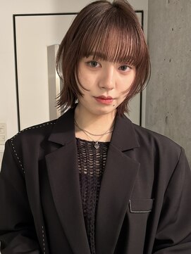 ネスト(NEST) ボブ顔周りレイヤーベージュブラウン
