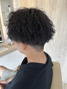 カット＋メンズパーマ(新潟/メンズカット/フェード/波巻きパーマ