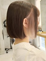 エリマバイフィフス 調布(elima by fifth) 調布イルミナカラーレイヤーボブウルフショートカットベージュ