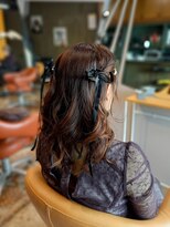 クレップスヘアーヒマワリ(CRE'PS HAIR HIMAWARI)&nbsp;ツインハーフアップ