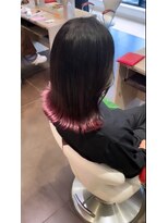 アース 郡山コスモス通り店(HAIR&MAKE EARTH)&nbsp;ピンクグラデーションミディ
