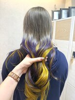 ヘアーガーデン アストレア(HAIR GARDEN ASTRAEA)&nbsp;パープル＆イエロー デザインカラー